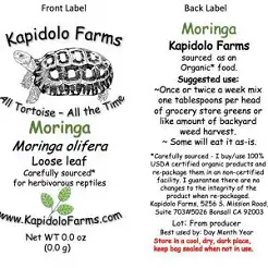 Kapidolo Farms introduces Reds, a selection of three items designed to enhance the vibrancy of your tortoises' shells.