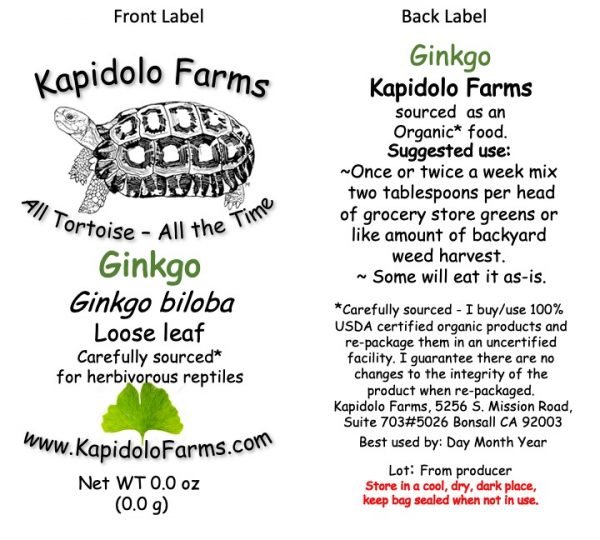 Elevate your tortoises' well-being with Kapidolo Farms' Tortoise Weeds, featuring nettle and dandelion, now accessible to those in Bonsall, California.