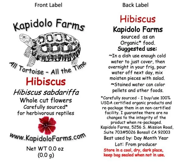 Hibiscus for your tortoise
