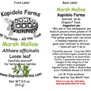MarshMallow tortoise food