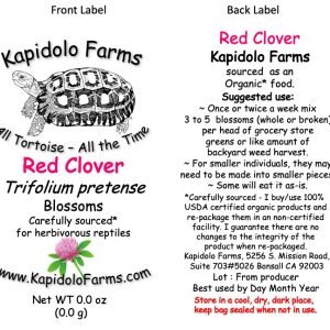 Kapidolo Farms introduces Stars, a delightful and visually appealing treat to excite your tortoises' taste buds.