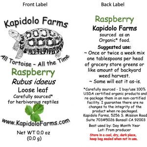 Spoil your tortoises with Testudo Munch, an exclusive treat available only at Kapidolo Farms.