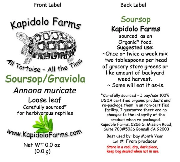 Raspberry in loose leaf form, a fruity and delicious treat for tortoises, is offered by Kapidolo Farms.