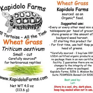 Treat your tortoises to Testudo Munch, available exclusively at Kapidolo Farms.